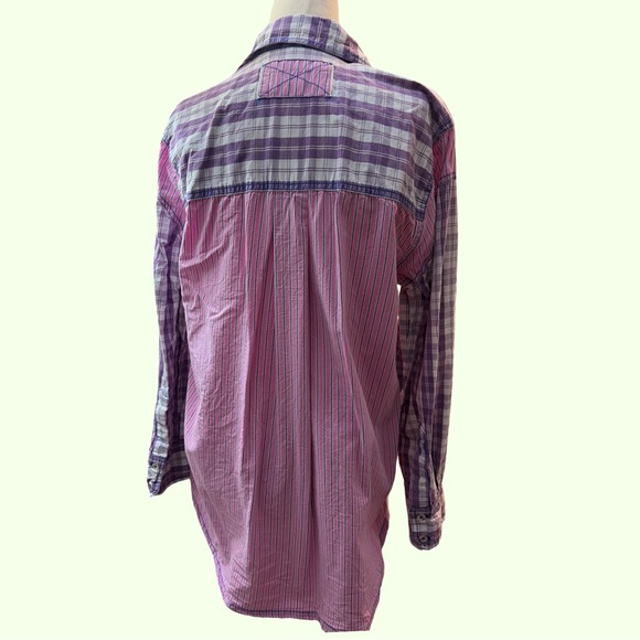 Free People We The Free Montauk Gingham Button-Up Shirt - Picture 5 of 10